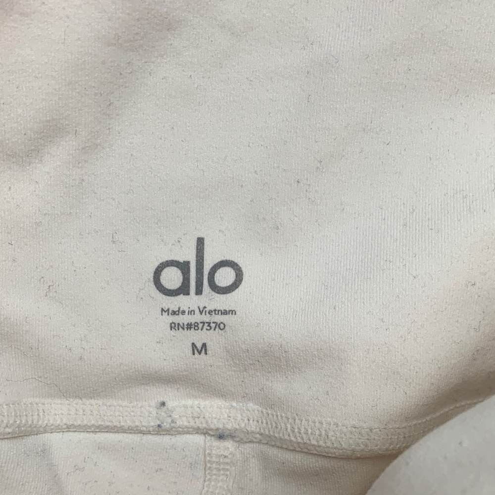 ALO size medium Goddess leggings High-Waist White bone Women’s Athletic leggings - Picture 3 of 10